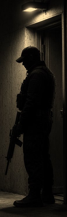 Vigilante armado em posto noturno